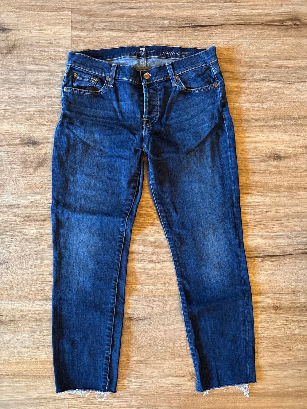 7 For All Mankind Women’s Josefina Skinny Boyfriend Jeans Size 28